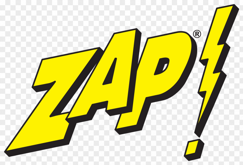 Comic ZAP Logo Graphic Design PNG