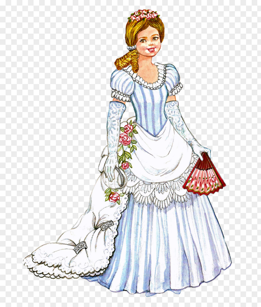 Flower Gown Character Work Of Art PNG