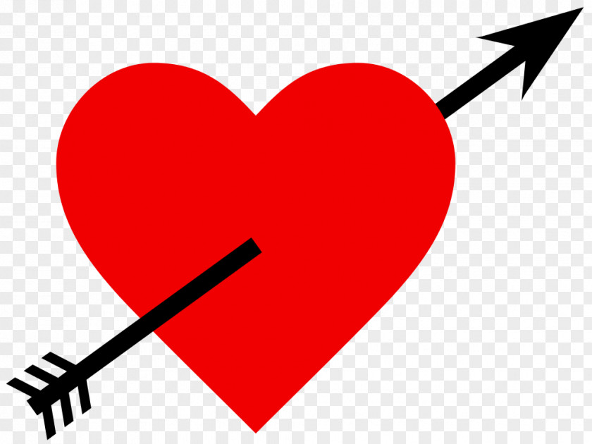 Pierced Heart Love Arrow Clip Art PNG