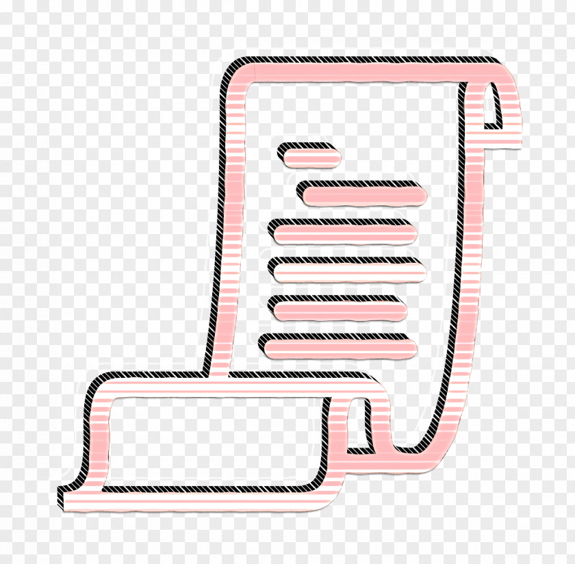 Pink Streamline Icon Receipt Shopping PNG