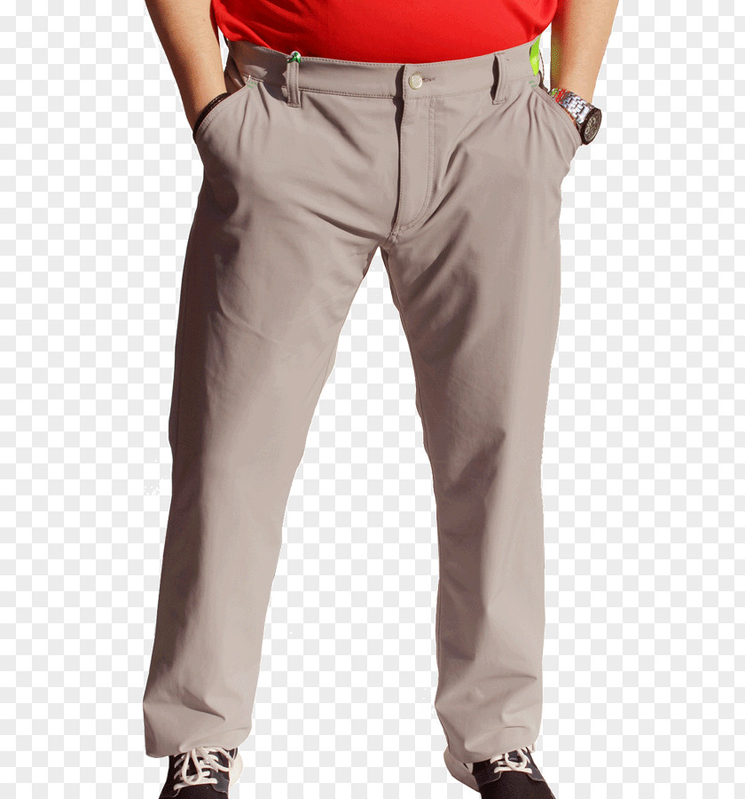 Professional Golfer Khaki Waist Pants PNG
