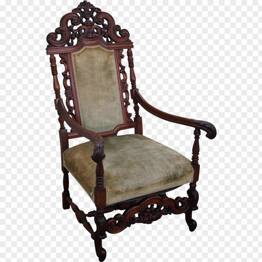 Armchair Chair Table Antique Furniture PNG