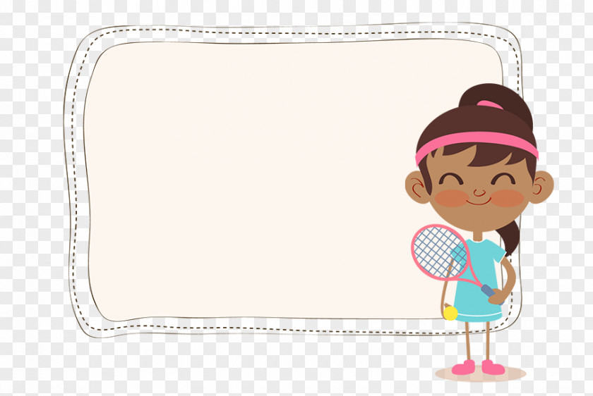 Badminton Tabloid Text Box Cartoon Clip Art PNG