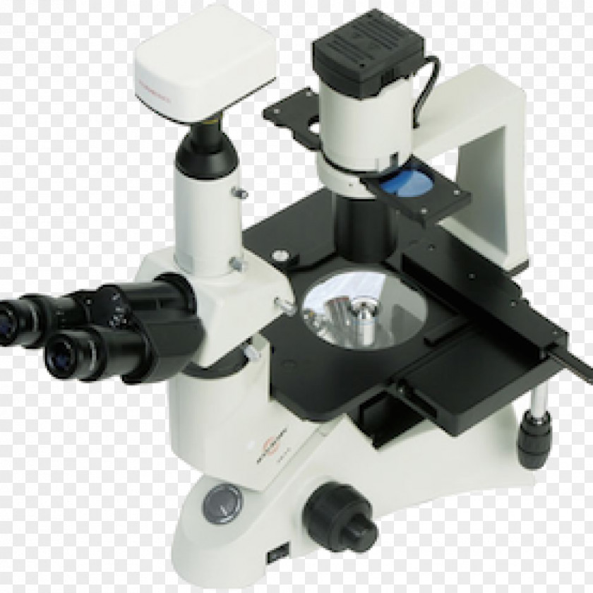 Microscope Inverted Fluorescence Biology PNG
