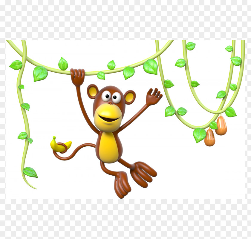 Monkey Liana Sticker Tree Clip Art PNG