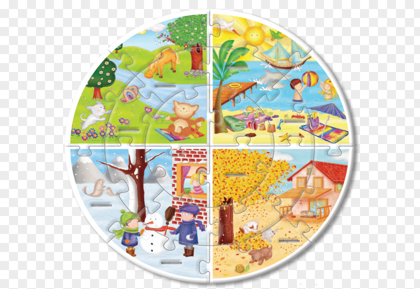 Oyuncaklar Jigsaw Puzzles Season Game Educational Toys PNG