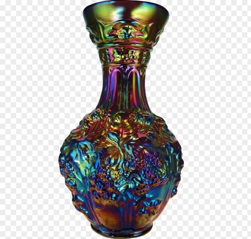 Purple Vase Glass Cobalt Blue PNG
