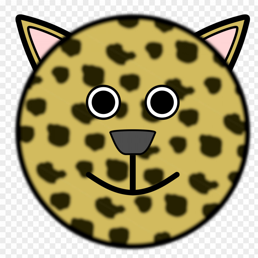 There's Smiley Black Panther Clip Art PNG