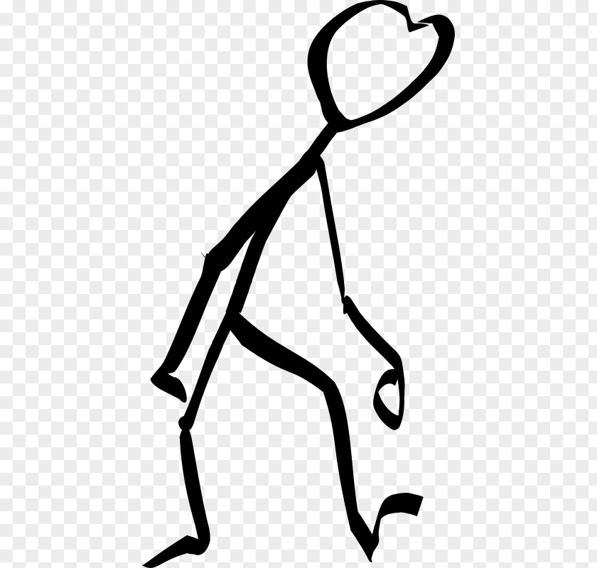 Tired Man Stick Figure Clip Art PNG