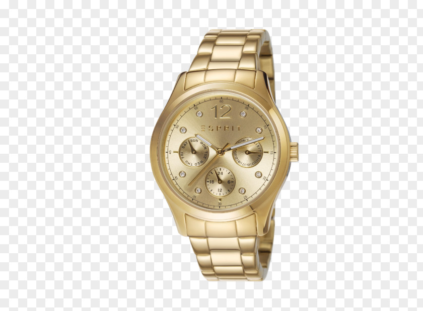 Watch Esprit Holdings Analog Gold Strap PNG