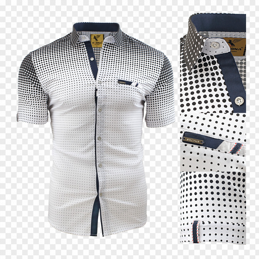 White Short Sleeves Dress Shirt Collar Sleeve Button Barnes & Noble PNG