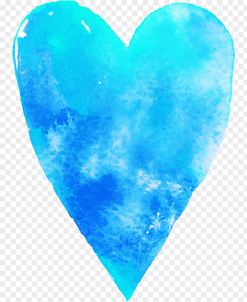 Cobalt Blue / M Heart Microsoft Azure Turquoise M-095 PNG