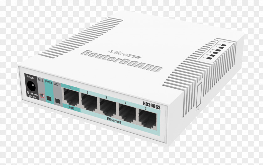 Mikrotik MikroTik RouterBOARD RB260GS Network Switch Gigabit Ethernet PNG