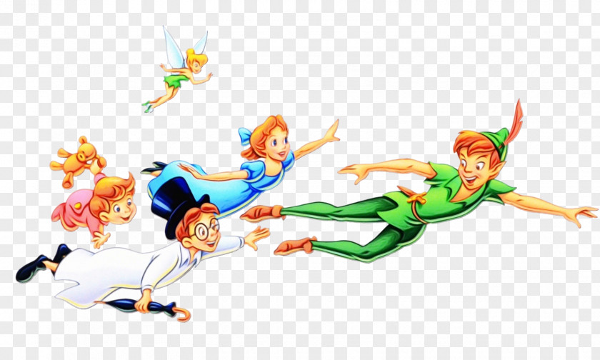 Peter And Wendy Darling Tinker Bell Dr. John Captain Hook PNG