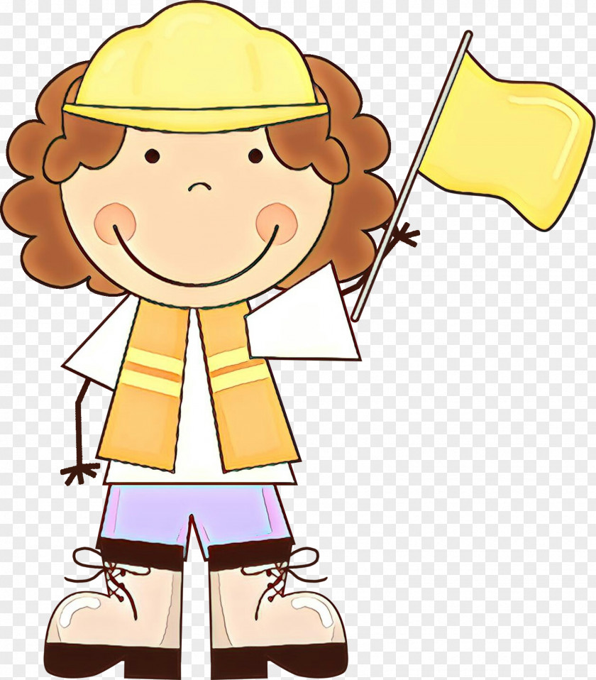 Cartoon Yellow Pleased PNG