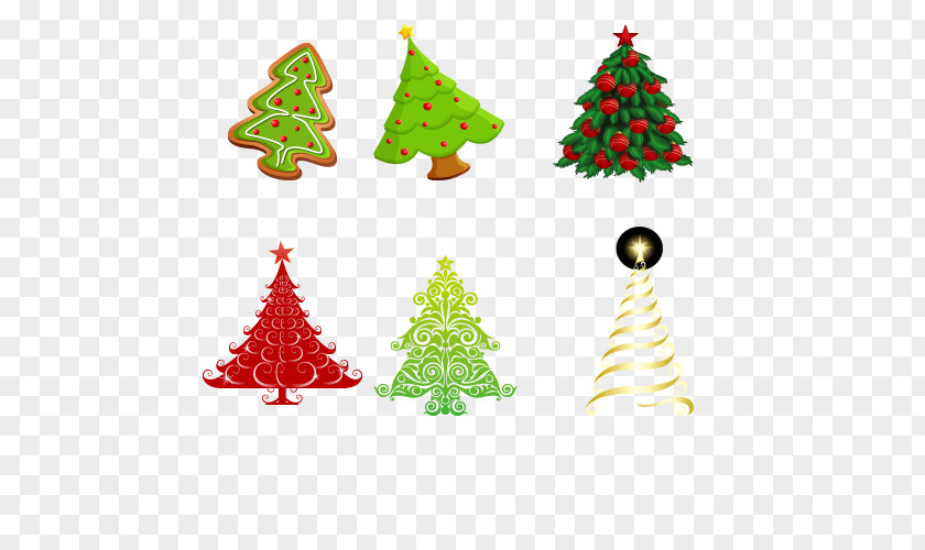 Christmas Tree Santa Claus Ornament Blue Spruce Fir PNG