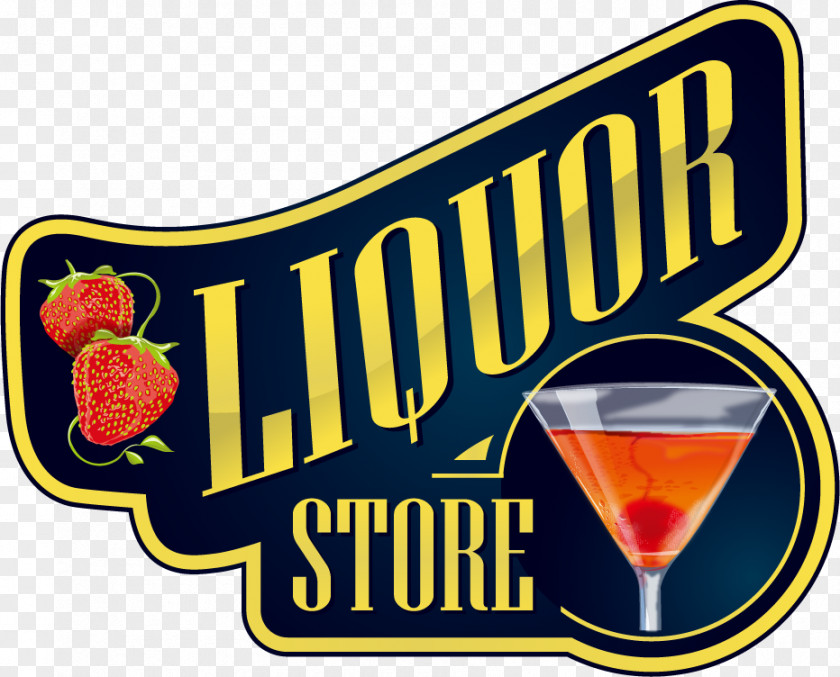 Cocktail Label Icon Whisky Distilled Beverage Bottle Shop Logo PNG