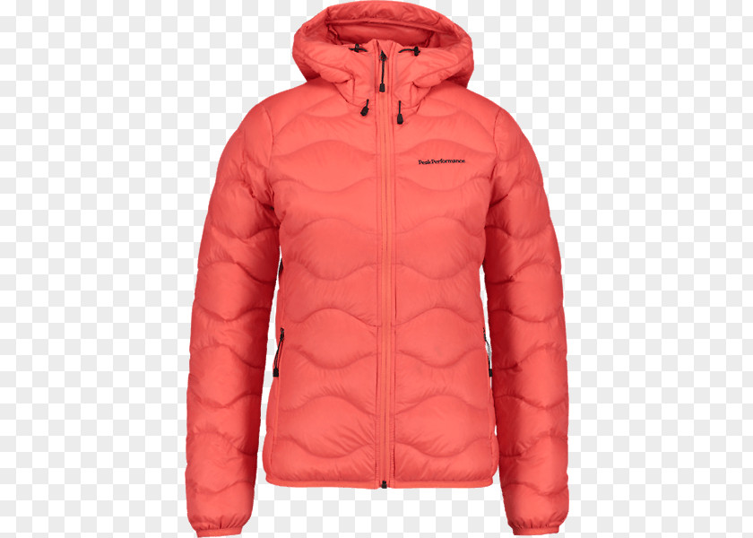 Girls Jacket With Hood Parca Pocket Peak Performance PNG