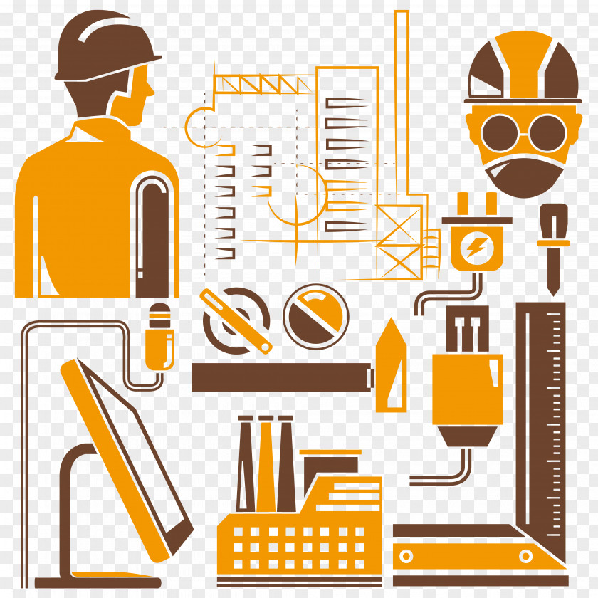 Laborer Silhouette Material Mechanical Engineering Industry Manufacturing PNG