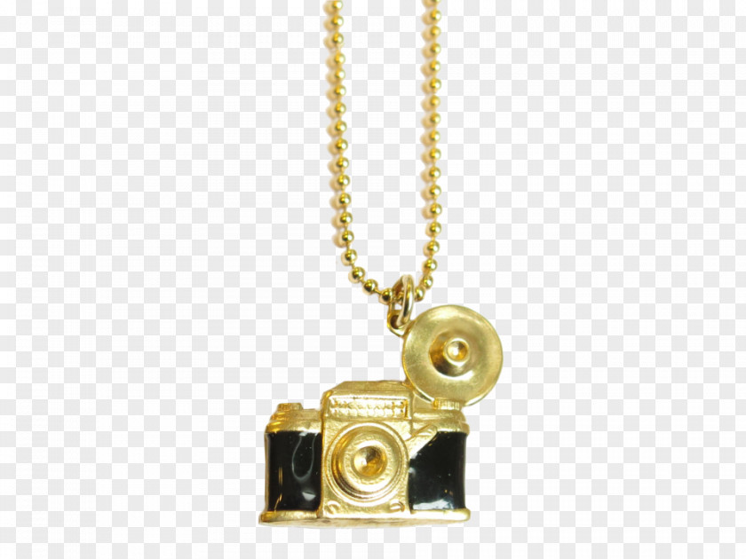 Necklace Locket 01504 Chain Brass PNG