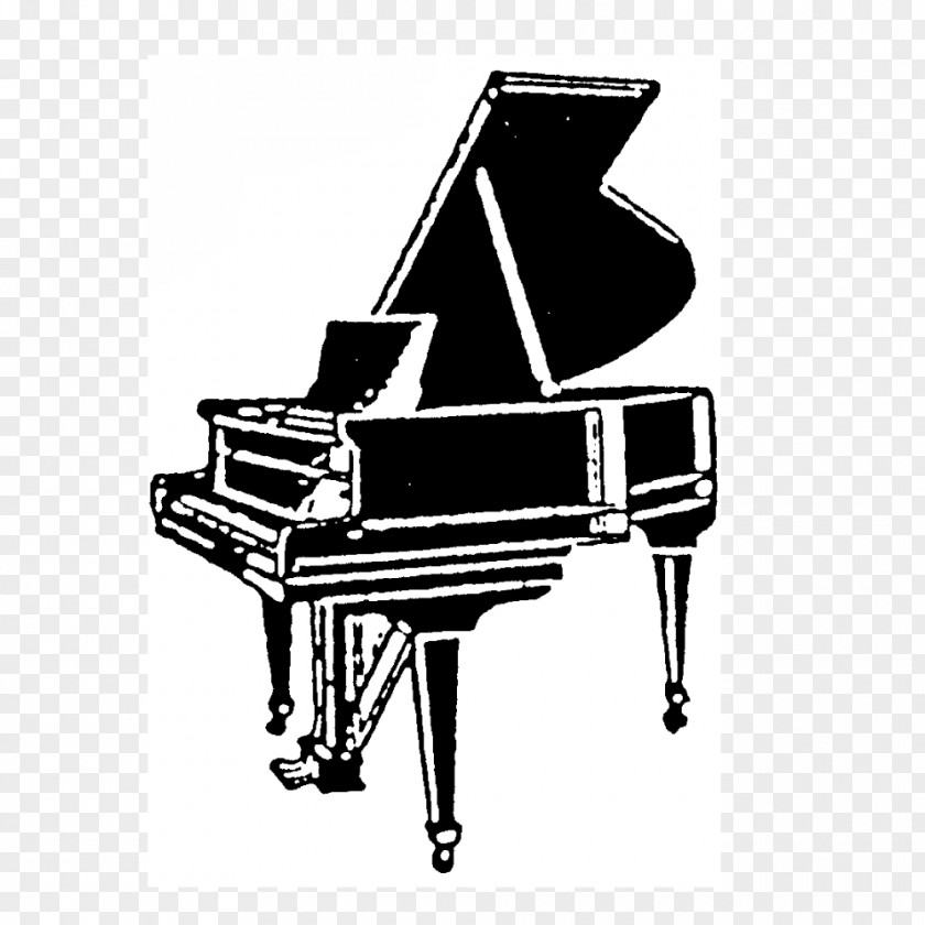 Rubber Stamp Player Piano Musical Instruments Keyboard PNG