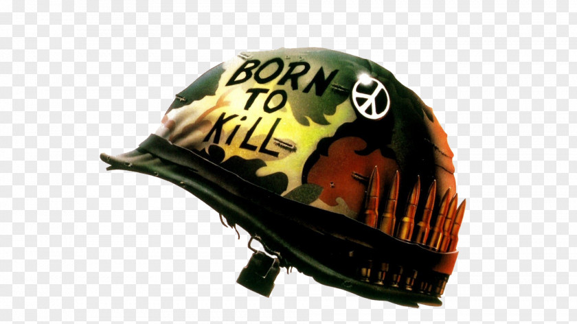Soldier Helmet Gny. Sgt. Hartman War Film Poster PNG