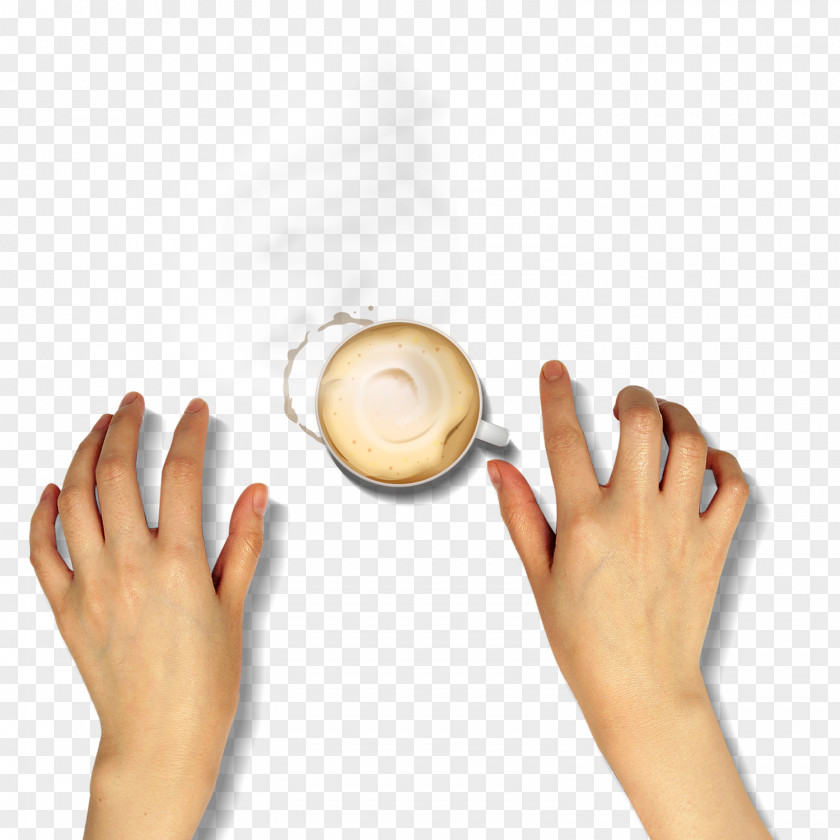 Typing Posture Hands Hot Coffee PNG