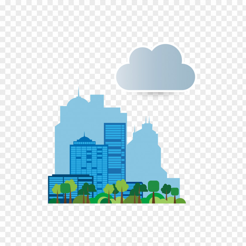 Vector City Building Stock Illustration PNG