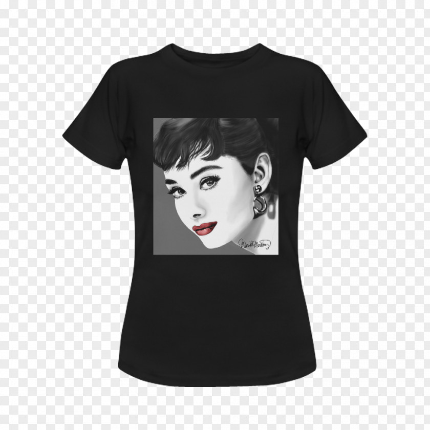 Audrey Hepburn T-shirt Clothing Fashion Sleeve Skull And Crossbones PNG