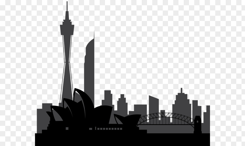 City Silhouette Of Sydney Clip Art PNG