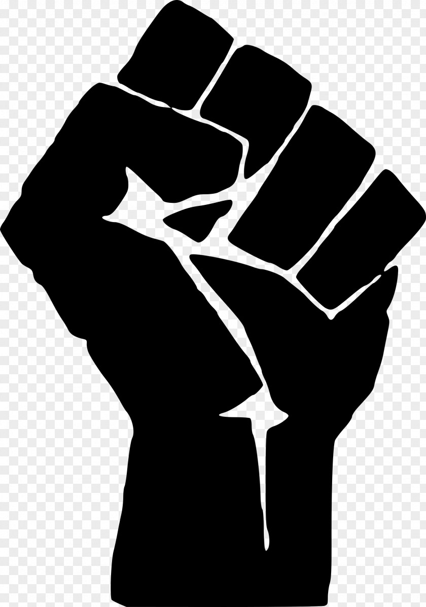 Fist Raised Symbol T-shirt Black Power PNG