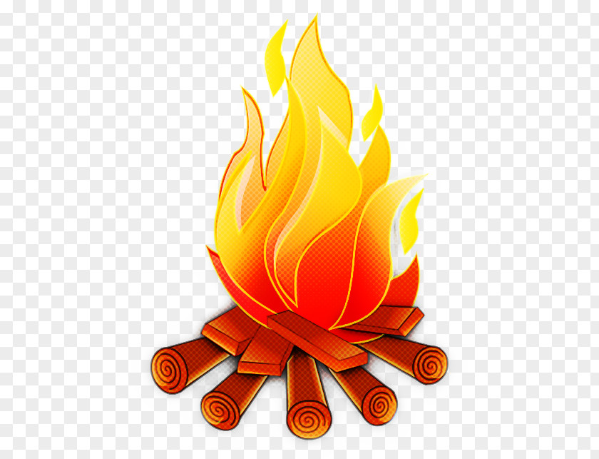 Flame Fire Plant Logo Side Dish PNG