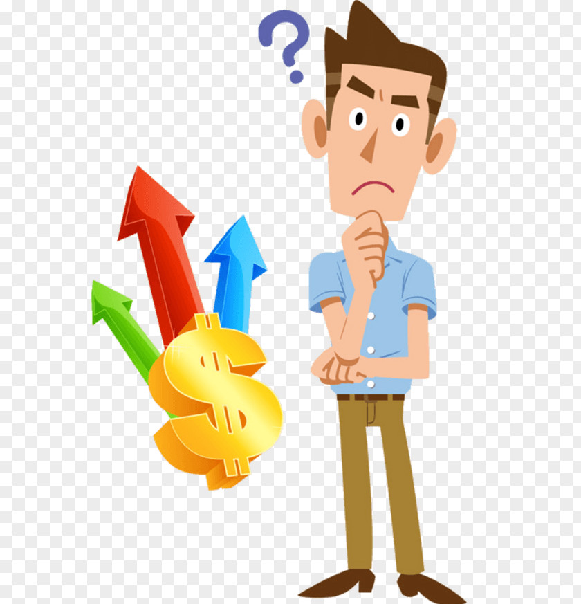 Funny Thinking Vector Graphics Illustration Stock Photography Money Image PNG