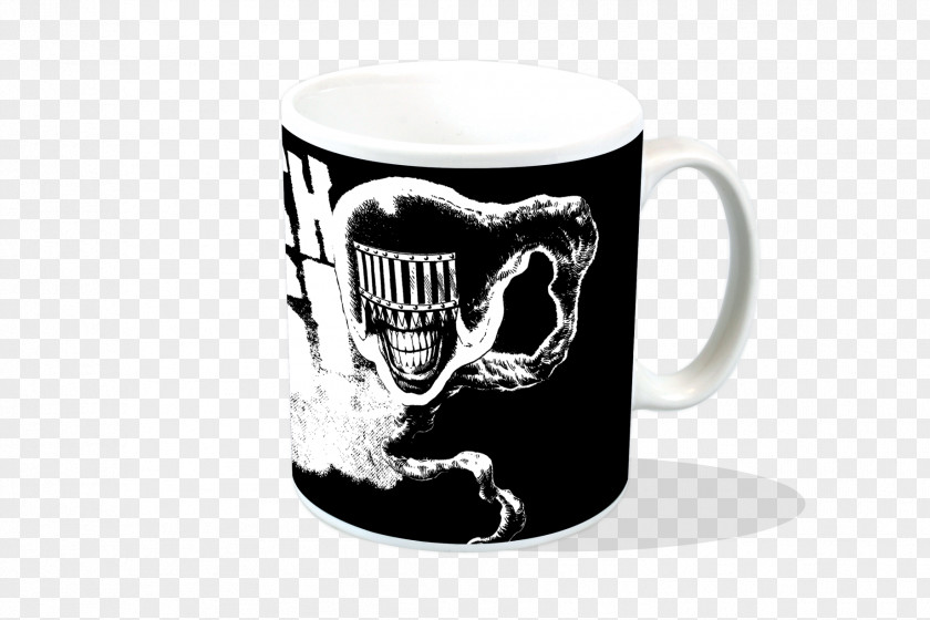 Judge Dredd Coffee Cup T-shirt Death 2000 AD PNG