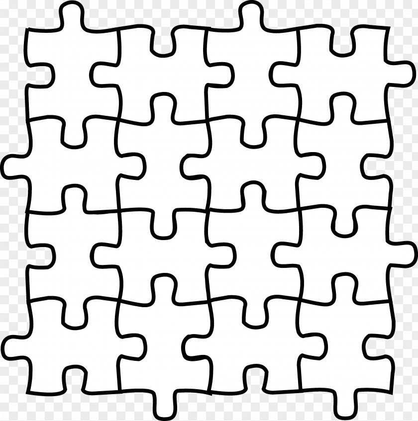 Puzzle Pieces Outline Jigsaw Puzzles Coloring Book Word Search Mechanical Clip Art PNG