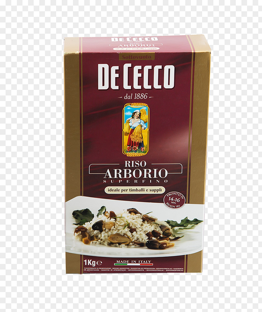 Rice Pasta Italian Cuisine De Cecco Arborio PNG