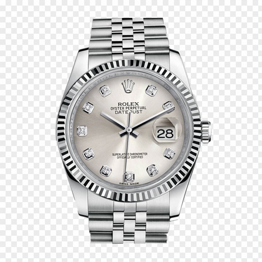 Silver Rolex Watch Datejust Daytona Milgauss Submariner GMT Master II PNG