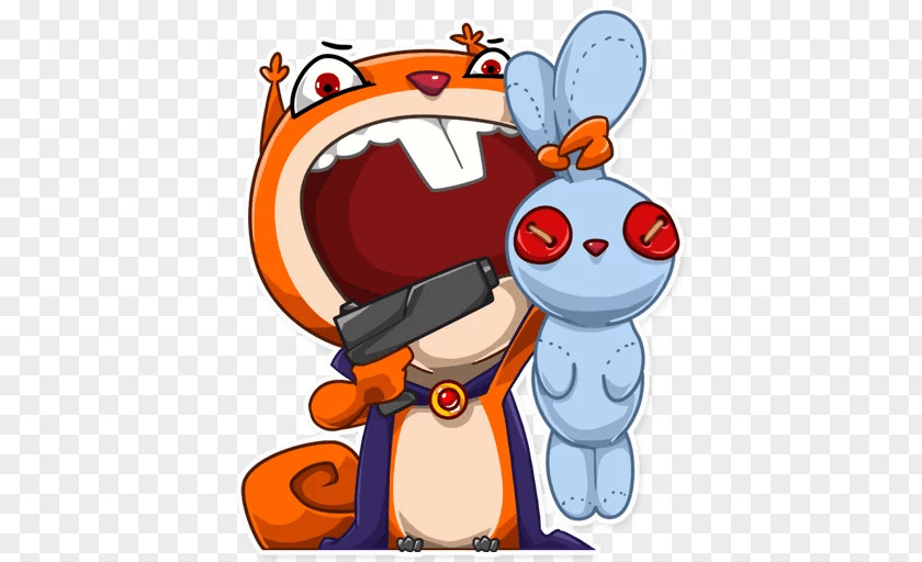 Sticker Telegram Villain App Store Squirrel PNG