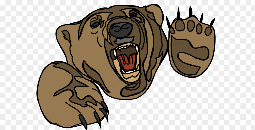 Attack Cliparts Polar Bear Brown American Black Clip Art PNG