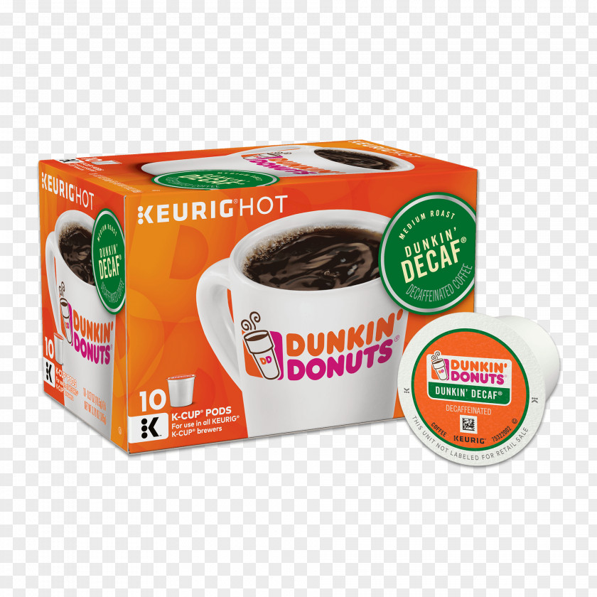 Coffee Dunkin' Donuts Decaffeination Keurig PNG
