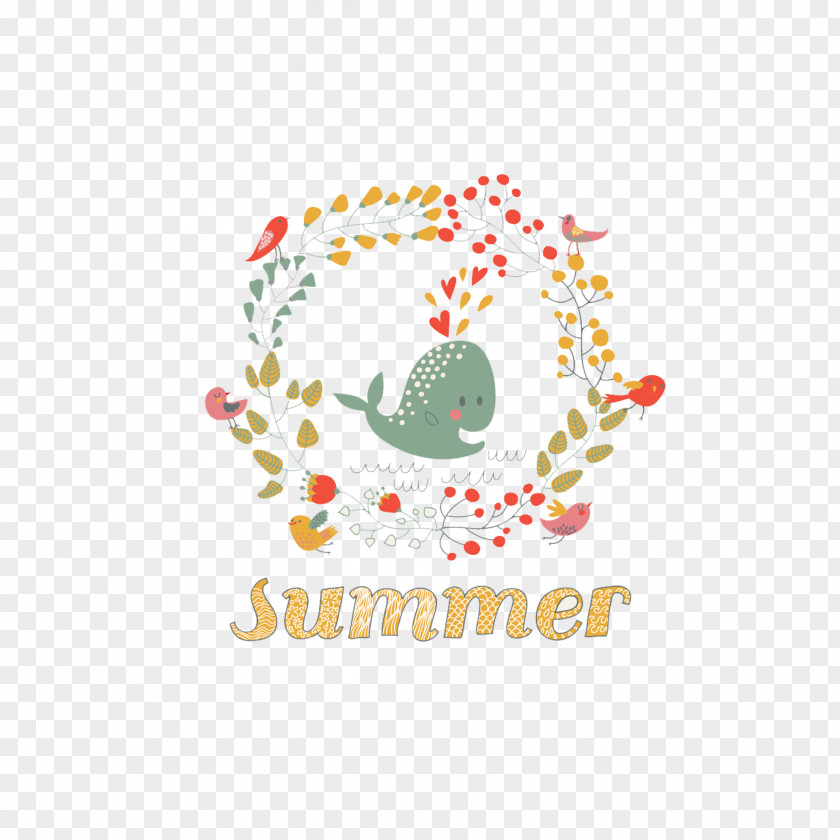 Flower Shark Euclidean Vector Summer Illustration PNG