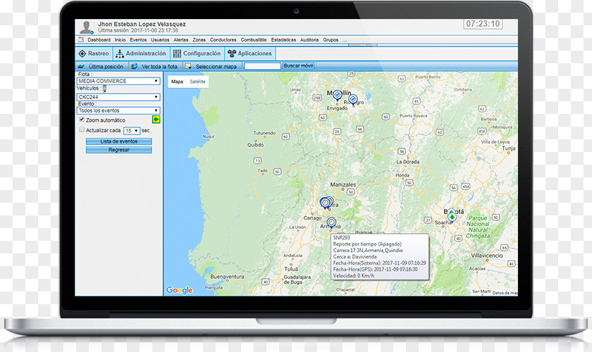 Mockup Computer Program GPS Navigation Systems Monitors Vehicle Tracking System PNG