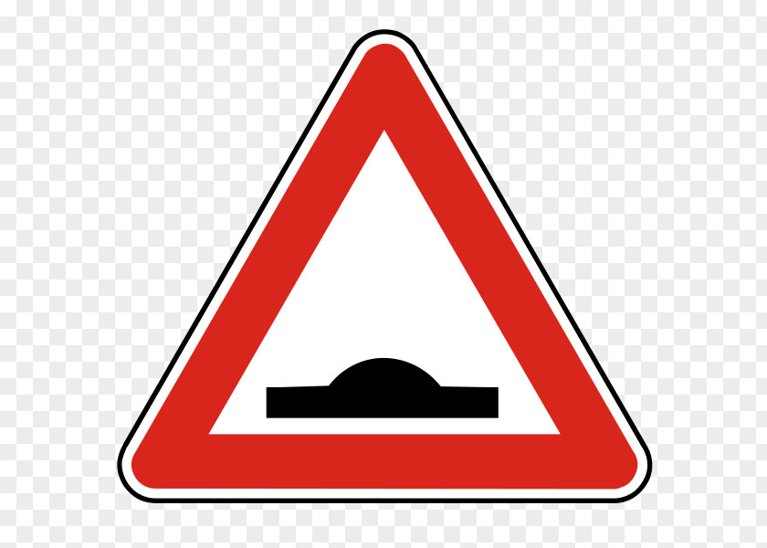 Road Traffic Sign Warning Speed Bump PNG