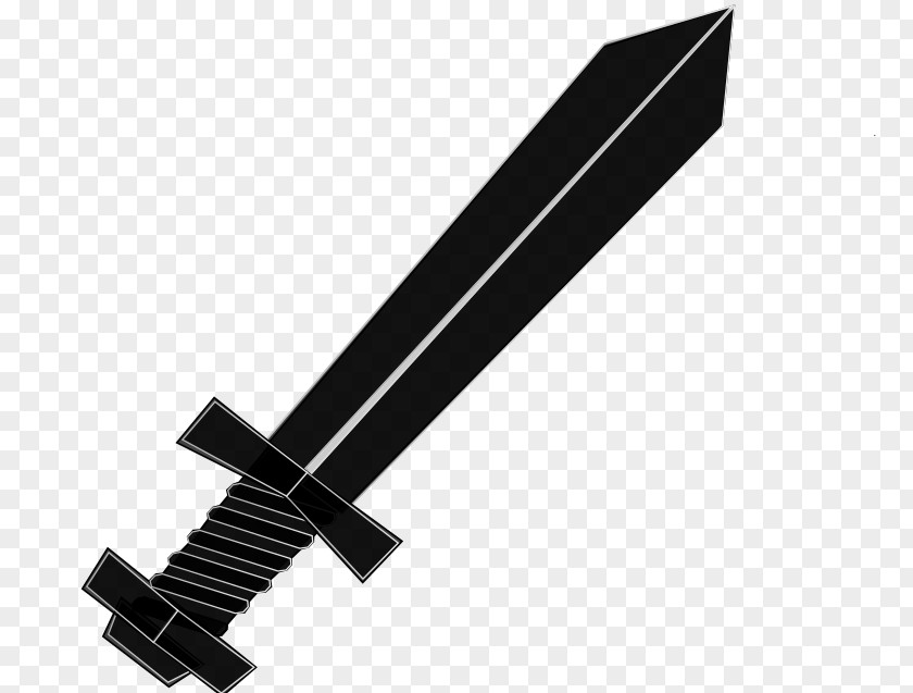 Sword Black And White Clip Art PNG