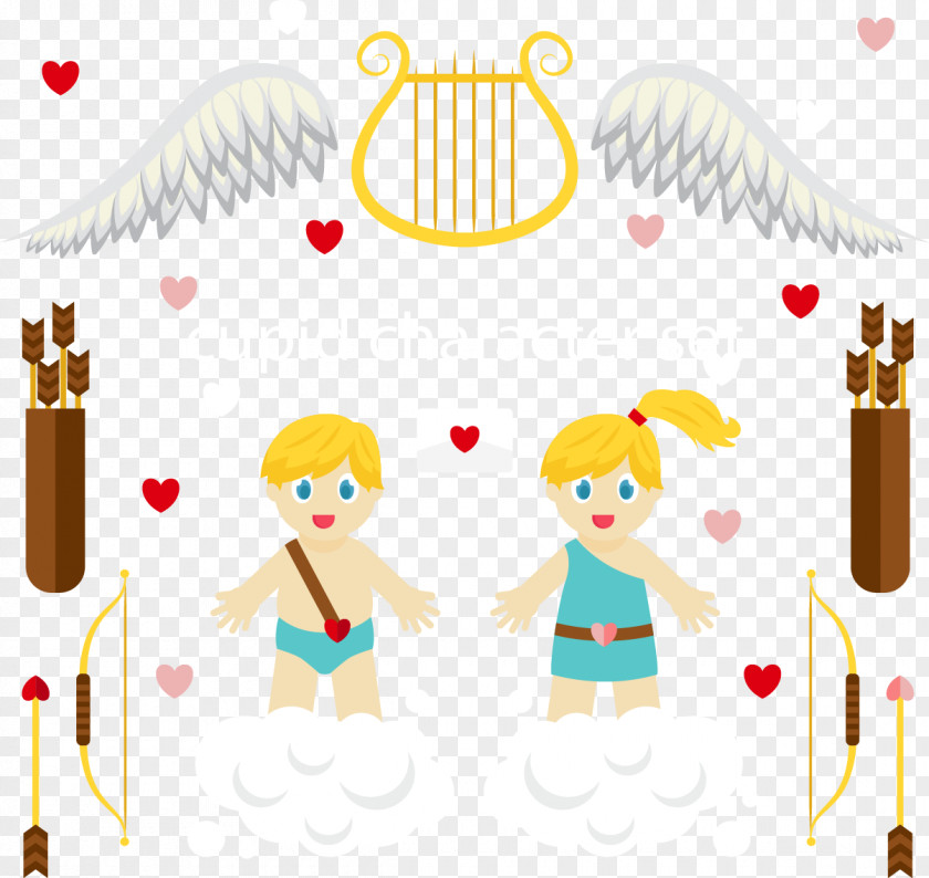 Cupid Angel Equipment Clip Art PNG