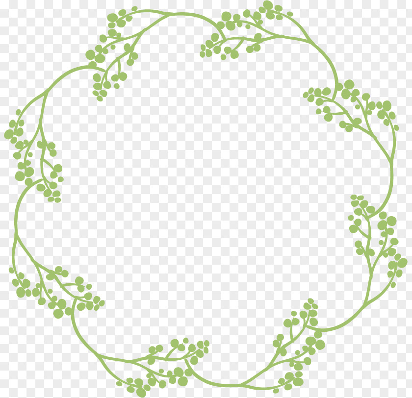 Garland Lace Hand-painted Border Green Wreath Google Images PNG