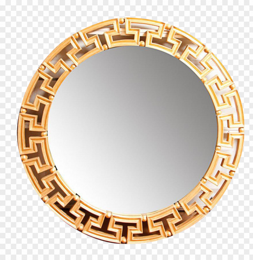 Mirror Gold Wall Jewellery PNG