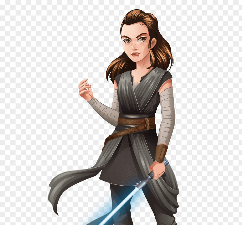 Star Wars Rey Forces Of Destiny Kylo Ren Leia Organa Chewbacca PNG