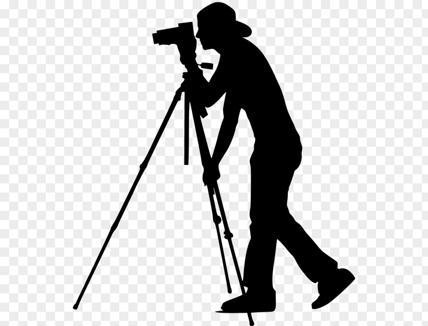 Style Blackandwhite Camera Silhouette PNG