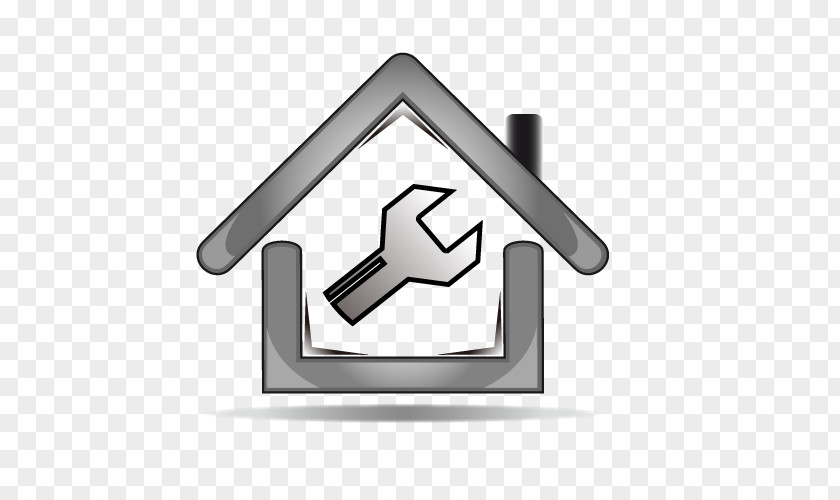 Vector Silver Housing Repair Euclidean Logo Real Property Illustration PNG